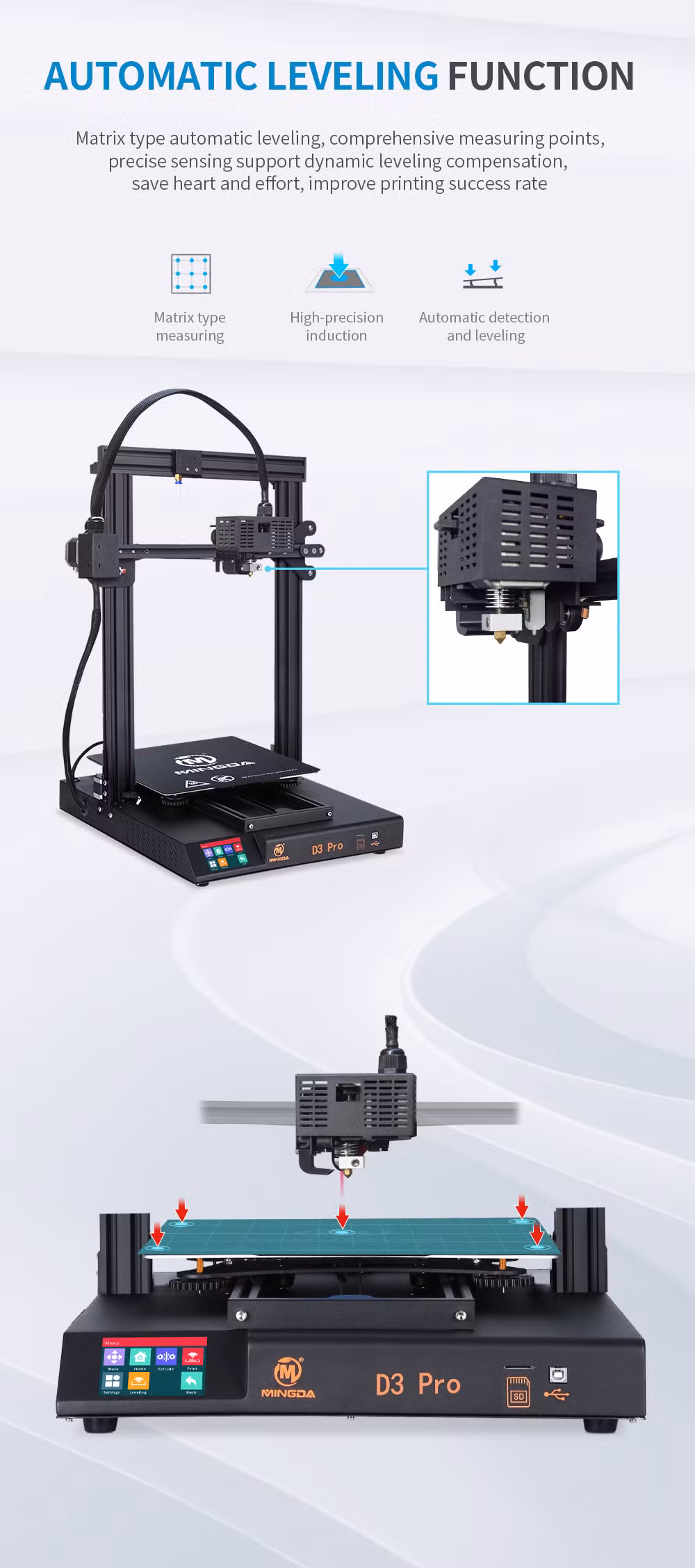 Official Creality Arrival Automatic 3D Printer with LCD Screen DIY Machine 3D Printer D3 320*320*400mm