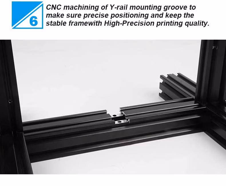 Hot Selling Extruder 3D Printer Machine Aluminium Profile DIY 220*220*250mm for Home Use