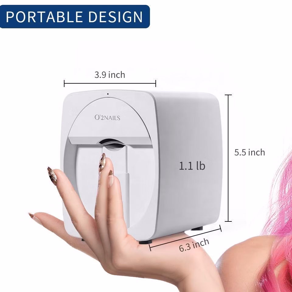 Portable 3D Intelligent Nail Printing Machine Nail Drawing Machine Automatic Nail Art Printer