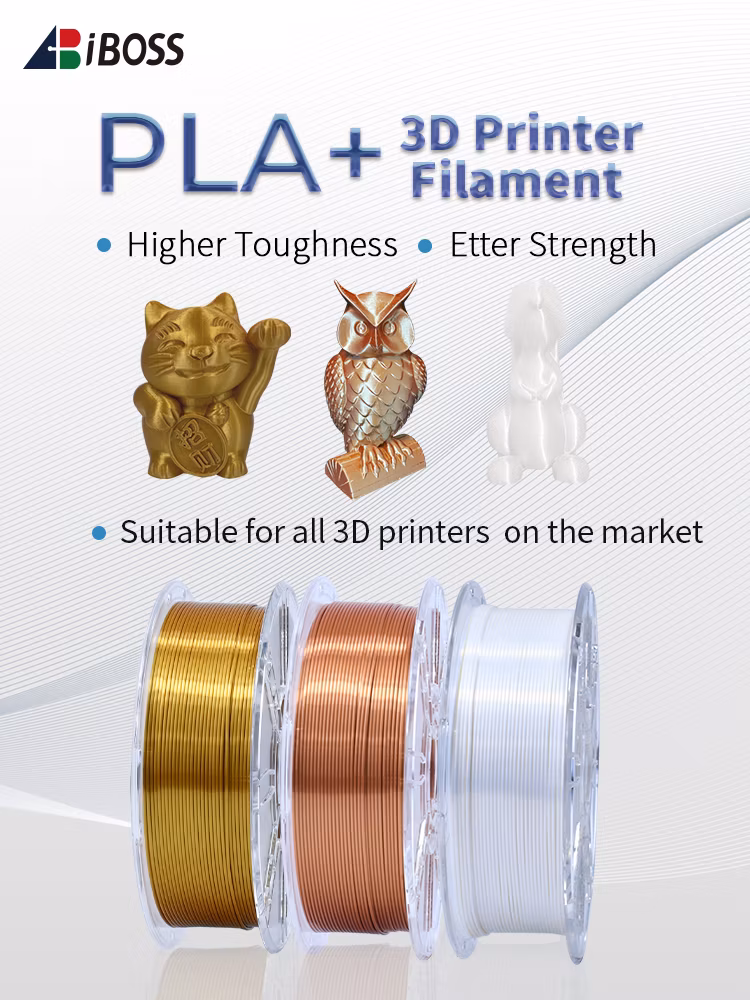 Iboss Strong Toughness for 3D Printer Silk Gold PLA Filament 3D Printing Filament