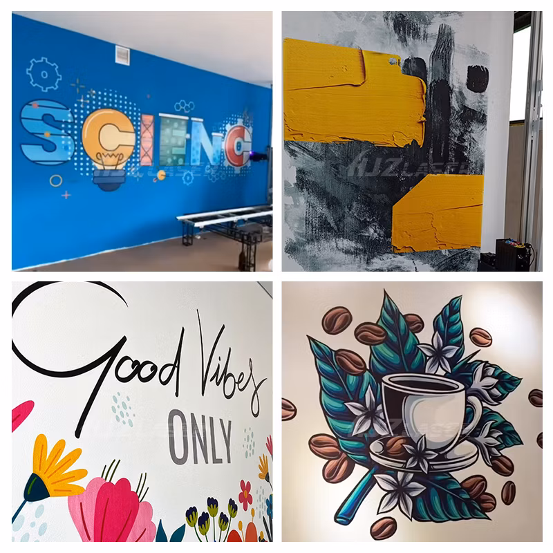 Dx10 Wall Printer 3D Direct to Wall Painting Factory Machine UV Cmyk Big Size Format Drawing