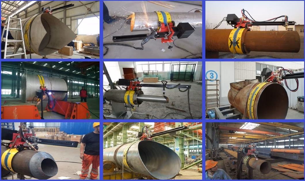 CNC Pipe Tube Plasma Cutting Machine Cutter 1200A 2019 New Design Light Weight Good for Outdoor Working