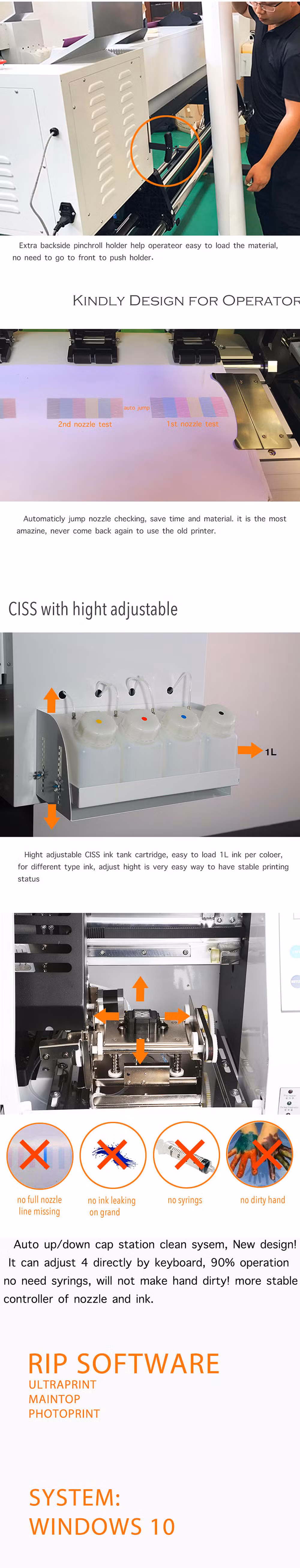 Tecjet S 1671 China Supplier PVC Card Printer Digital Nail Art Machine Eco Solvent Printer
