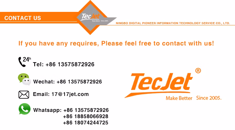 Tecjet6090 Dx5 Dx7 XP600 5160dpi Digital Printer 3D Metal UV Printing Machine