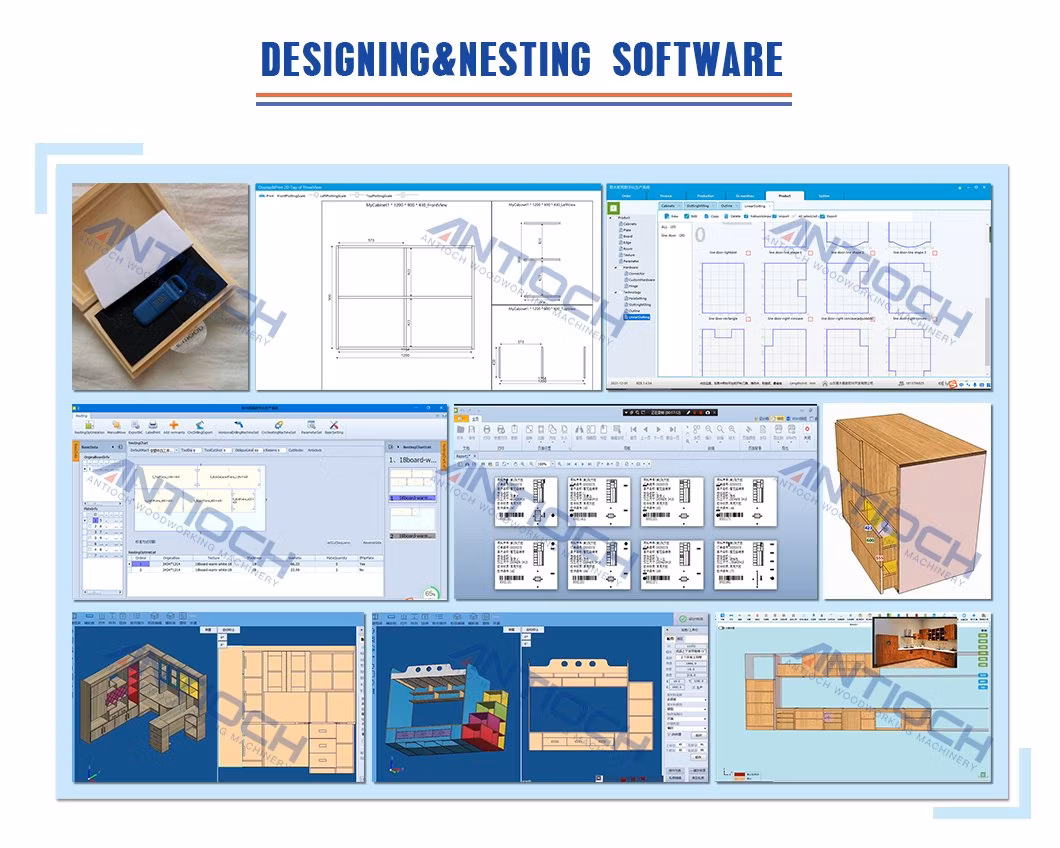 Reliable CNC Nesting CNC Router Featuring Sturdy Brown PVC Worktable Surface