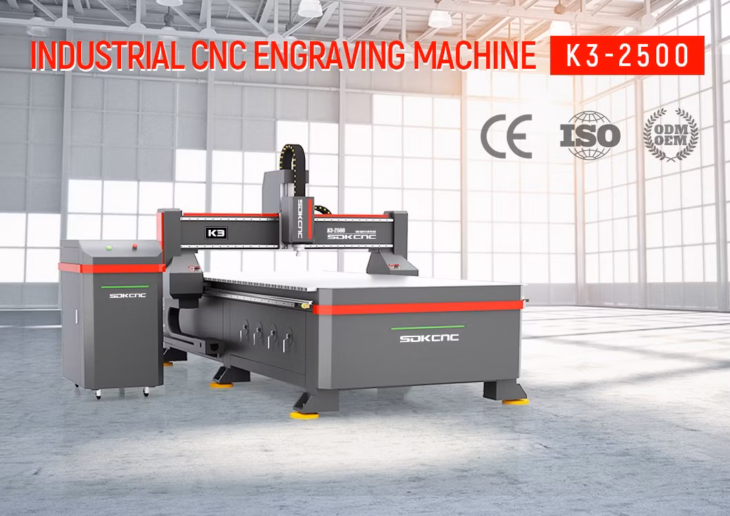 New Design Wood MDF Acrylic Metal Engraving Cutting Machine CNC Router for Furniture Wood Door Making Advertising Woodworking Acrylic PVC Cutting