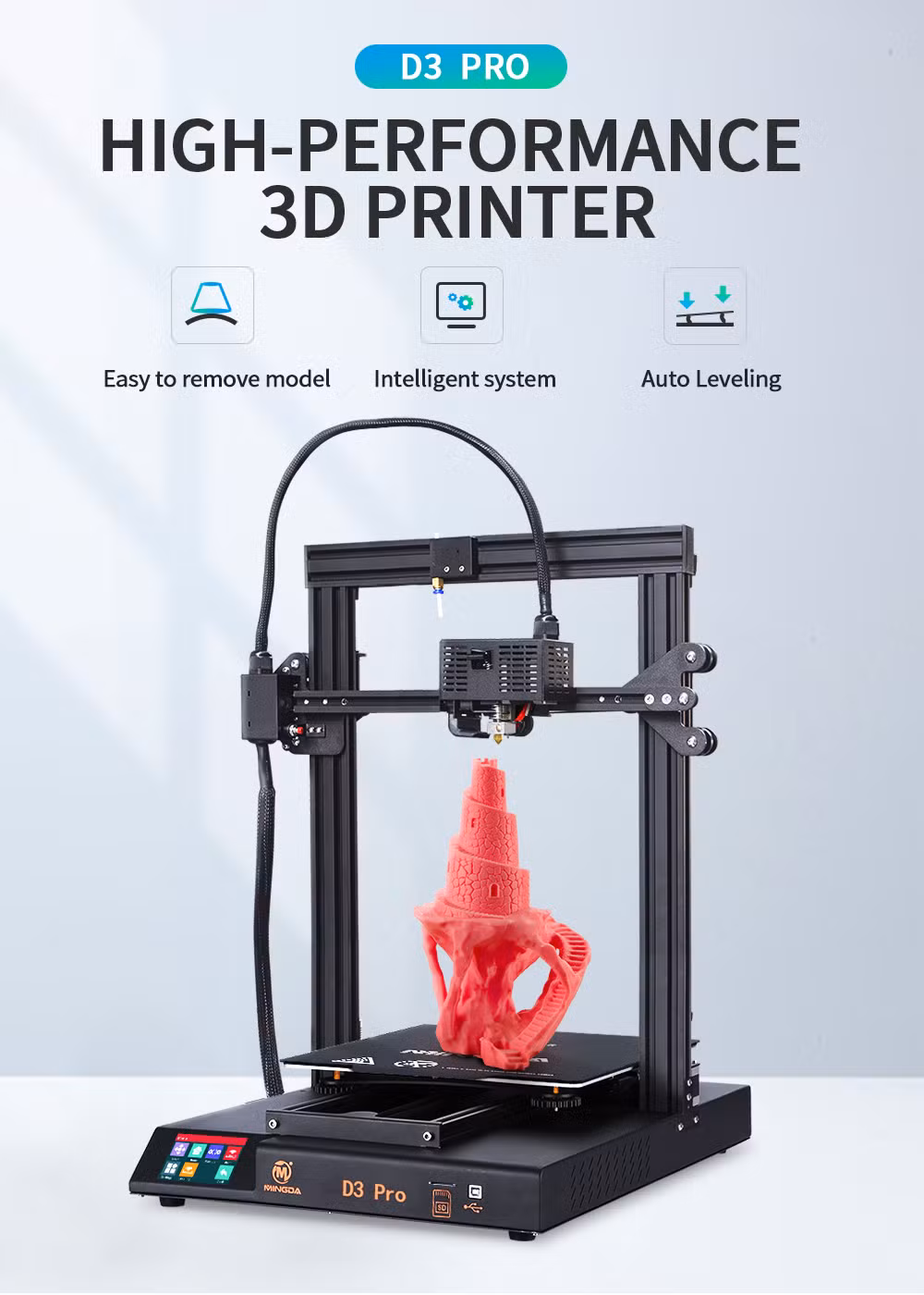 Official Creality Arrival Automatic 3D Printer with LCD Screen DIY Machine 3D Printer D3 320*320*400mm