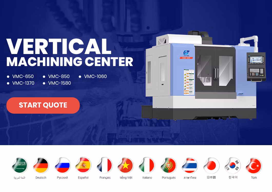 Jtc Tool Bt50 Spindle Taper Wood Door CNC Machine Factory Vmc850 CNC Vmc Suppliers Wholesale China CNC Vertical Machining