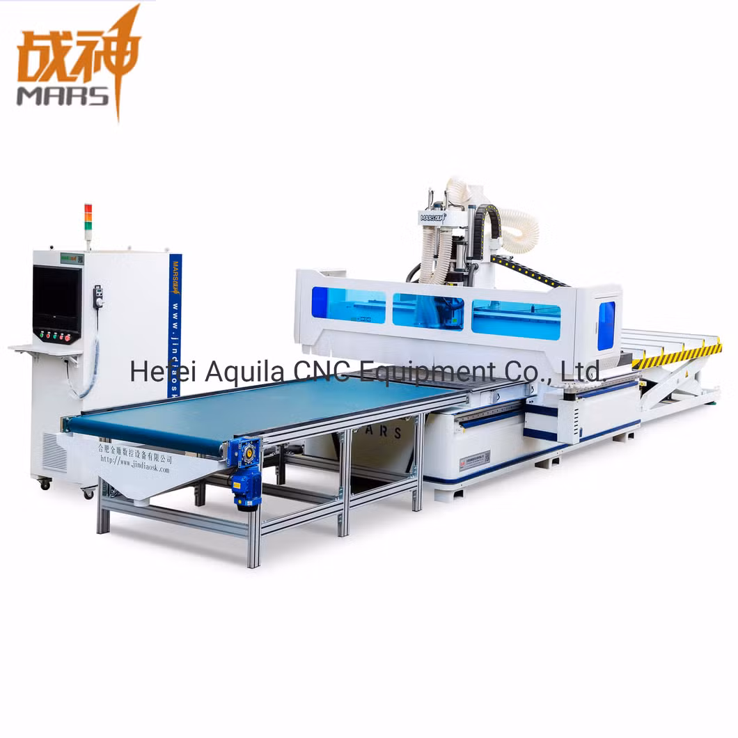 Mars S300 Disc Type Atc with Drilling Bank 3D Wood Working CNC Router for Wood Door Machine