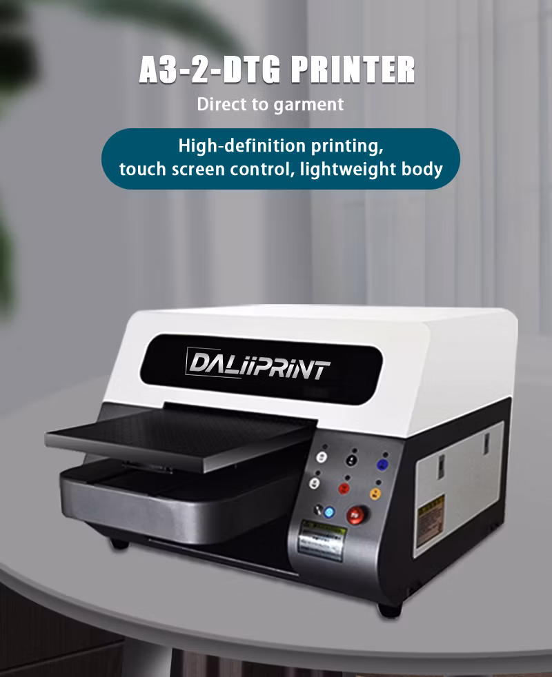 Best Low Fabric Ink Garment A4 Tshirt Mini Printing Wholesale Price A3 DTG Dtf Printer for Shirt 35pl 3D DTG Dtf Printer