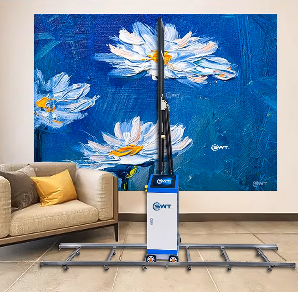 Spray Painter 3D Painting Machine Wall Printer Vertical Wall Inkjet Automatic Ground Floor Ground Graffiti School Wall Printing Machine