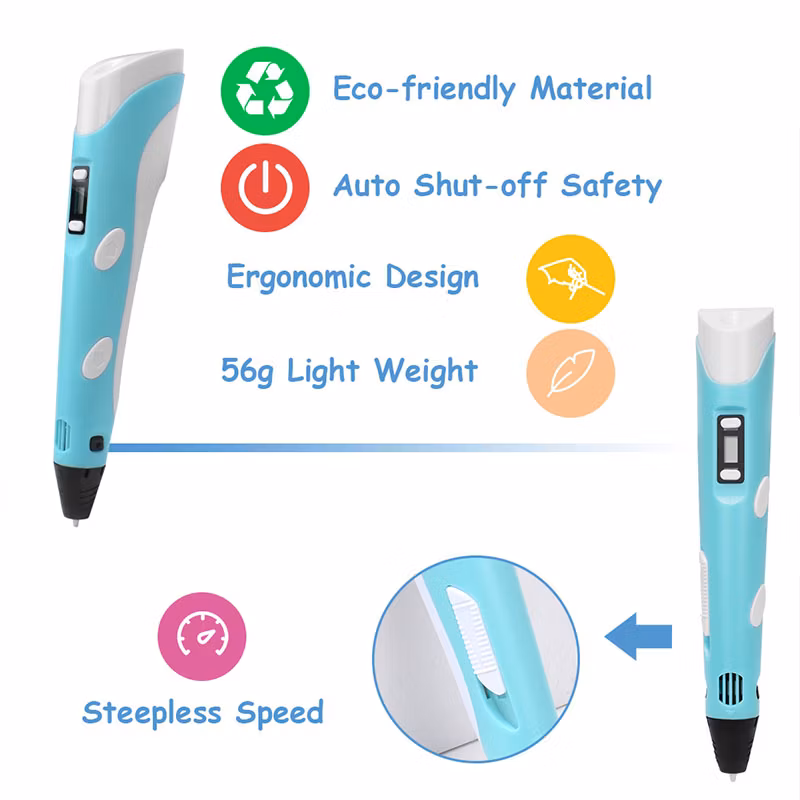 2023 New Arrived Plug-in Style, Charging Style 3D Drawing Pen Suitable for DIY and Craft