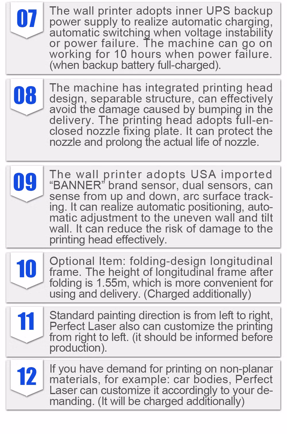 Horizontal Vertical Intelligent Automatic House Decoration 3D Artistic Wall Printer