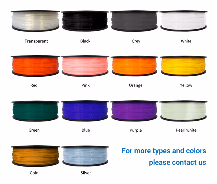 High Quality 3D Printer Plastic Filament 1.75mm PETG/PLA/ABS/TPU Filaments