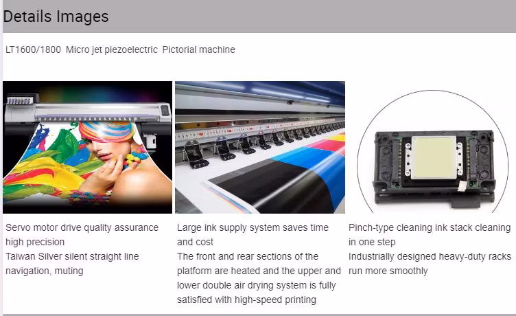 Factory Direct Sale 1.6m 1.8m Large Wide Format Ecosolvent Printer 3D Impressora Printer Plotter Machine