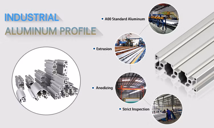 Gold Aluminium Accessories Industrial Direct From Stock Extruded Aluminum Profile Fit for Exhibition Equipment
