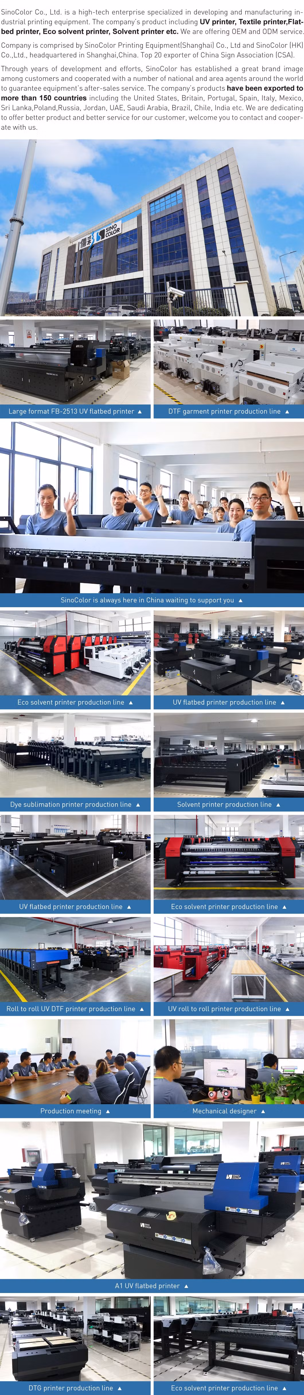 China Top Industry Sinocolor Wholesale Mini A3 A2 I3200-U1HD Head 3D UV Flatbed Printer for PVC ID Card