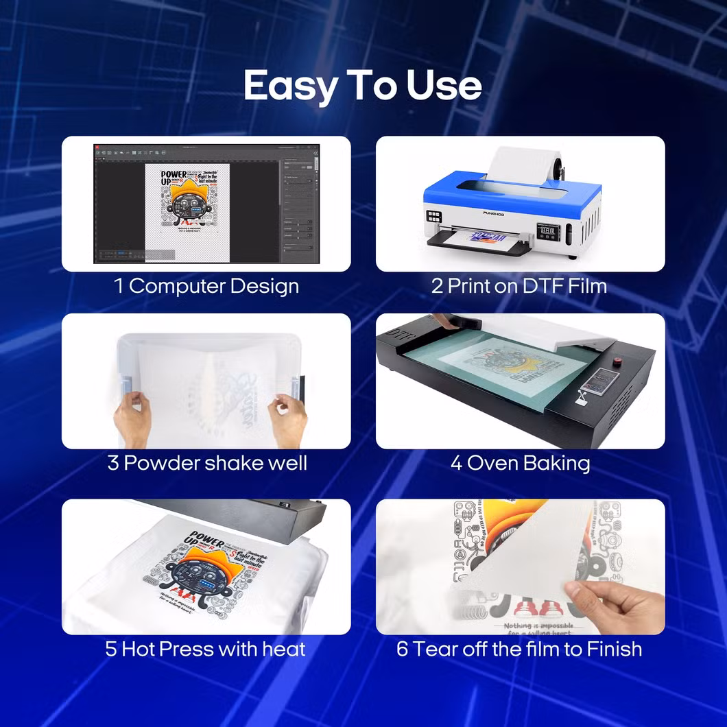 Laser Engraving Machine 3D Inkjet Dtf Printers A3 L800 for All Fabric Clothing
