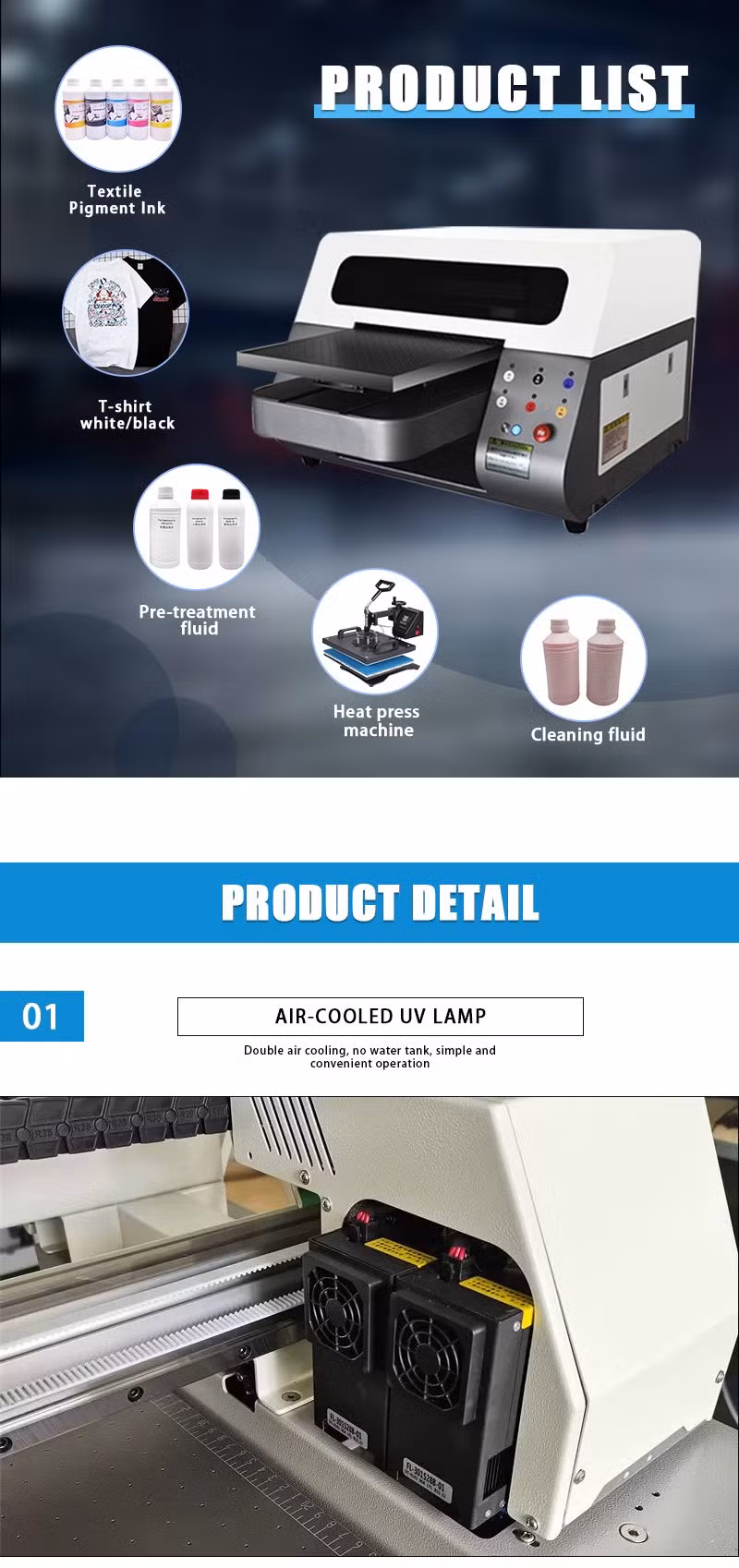 3D A4 Cheap T Ink Fabric Clothes Price Wholesale Garment Shirt Printing A3 Mini Best DTG Printer Machine
