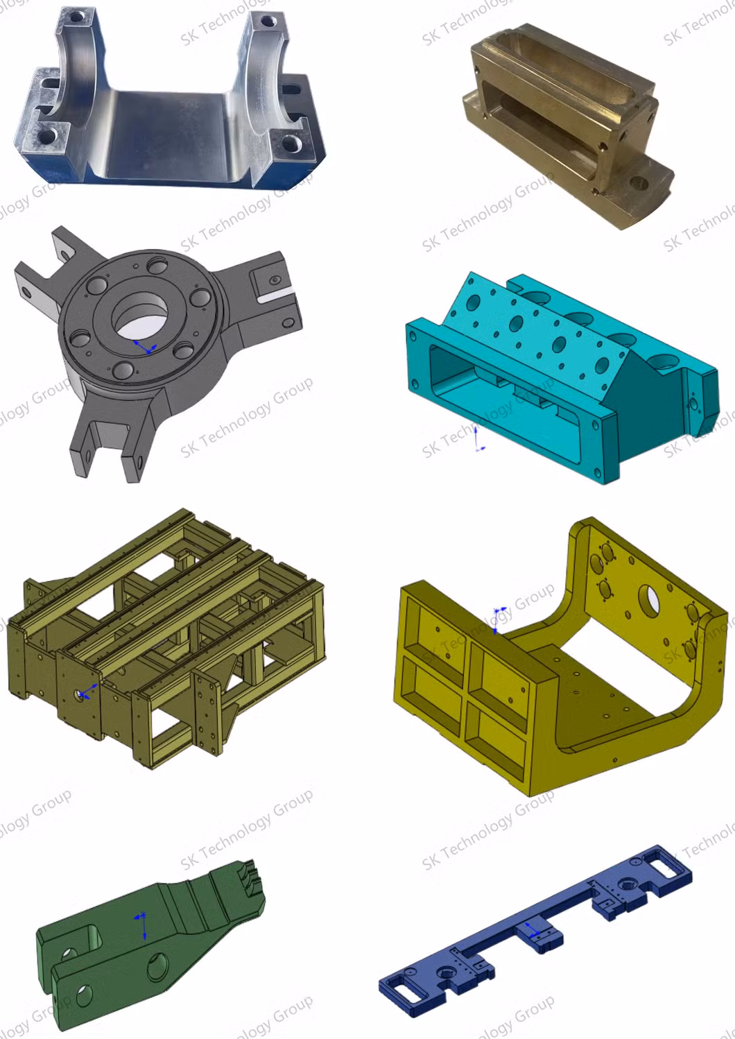 OEM Aluminum Precision Metal Hardware Auto Machinery From Aluminium CNC Machining Machined Machinery Milling Turning Lathe Die Casting Service Parts