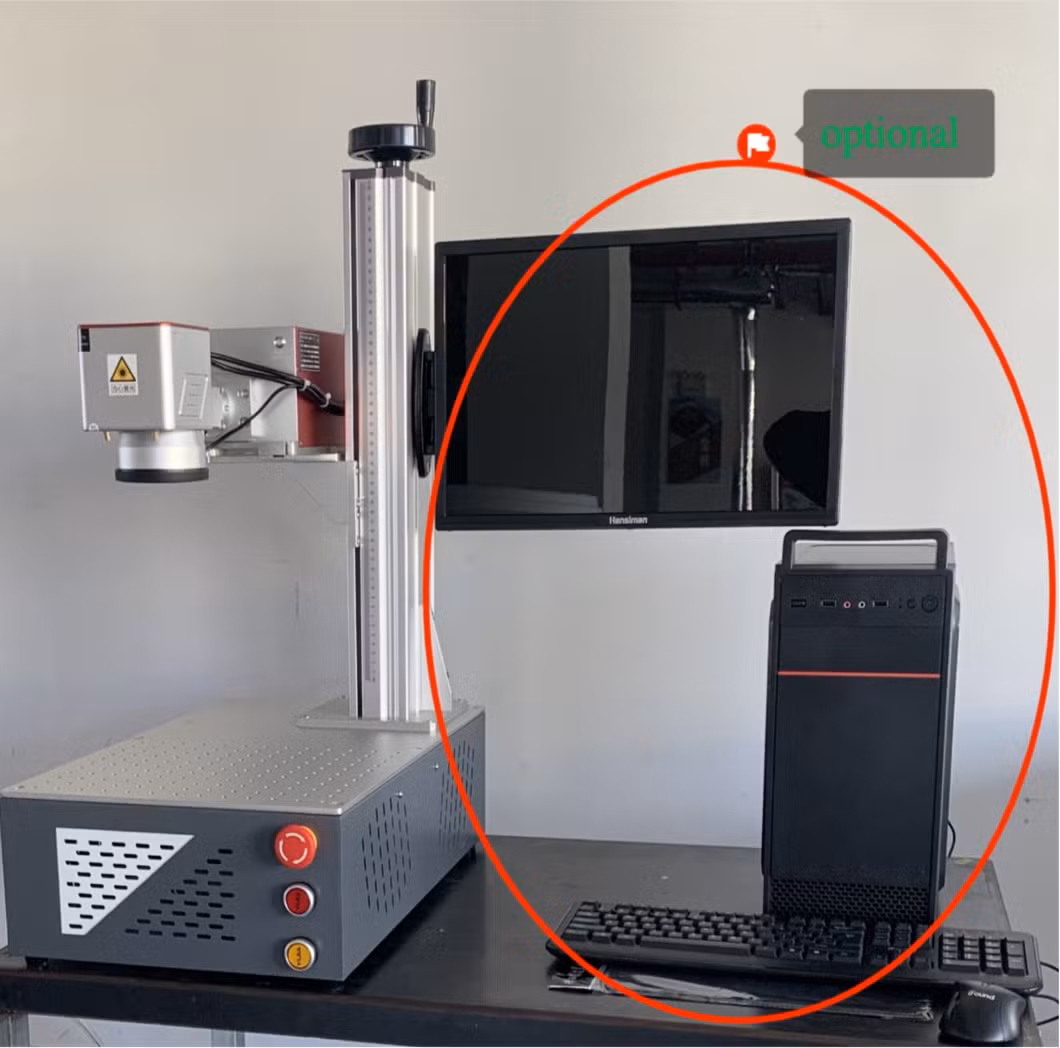Multi-Functional All-in-One Integrated Mini Portable CNC Metal Plastic Fiber UV CO2 Laser Marking Printing Engraving Machine for Factory and Warehouse Use
