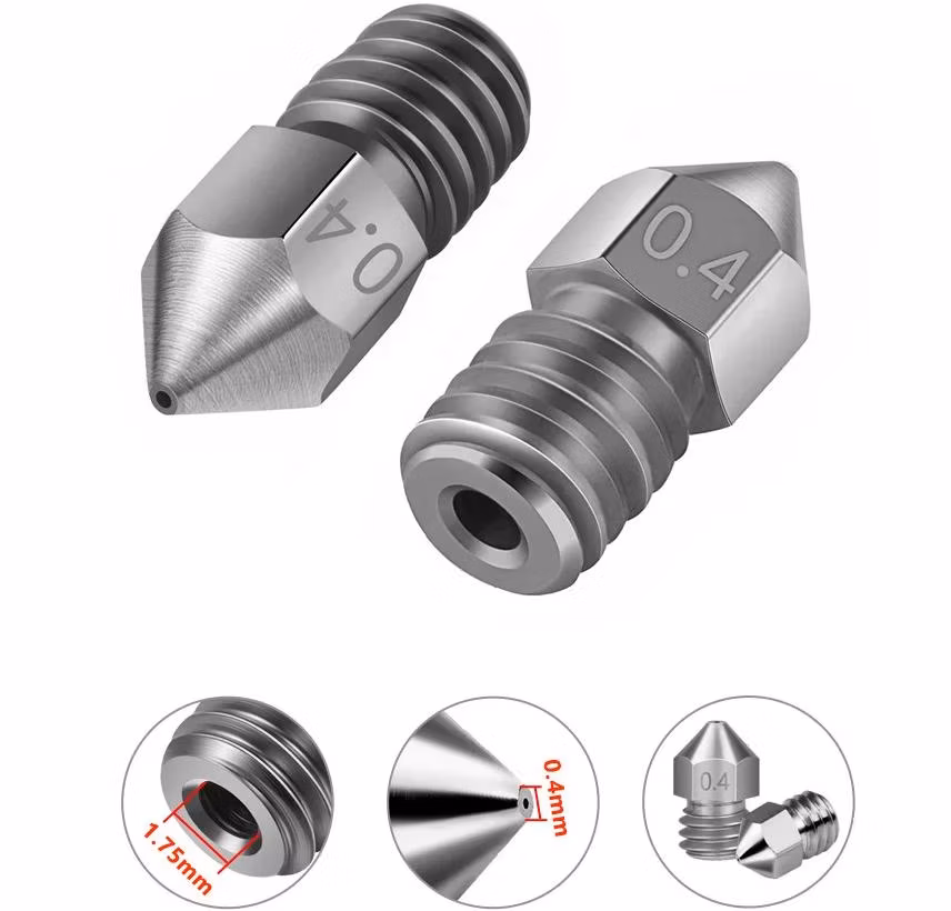 Zzcr Hot Sale Carbide Nozzles for 3D Printer