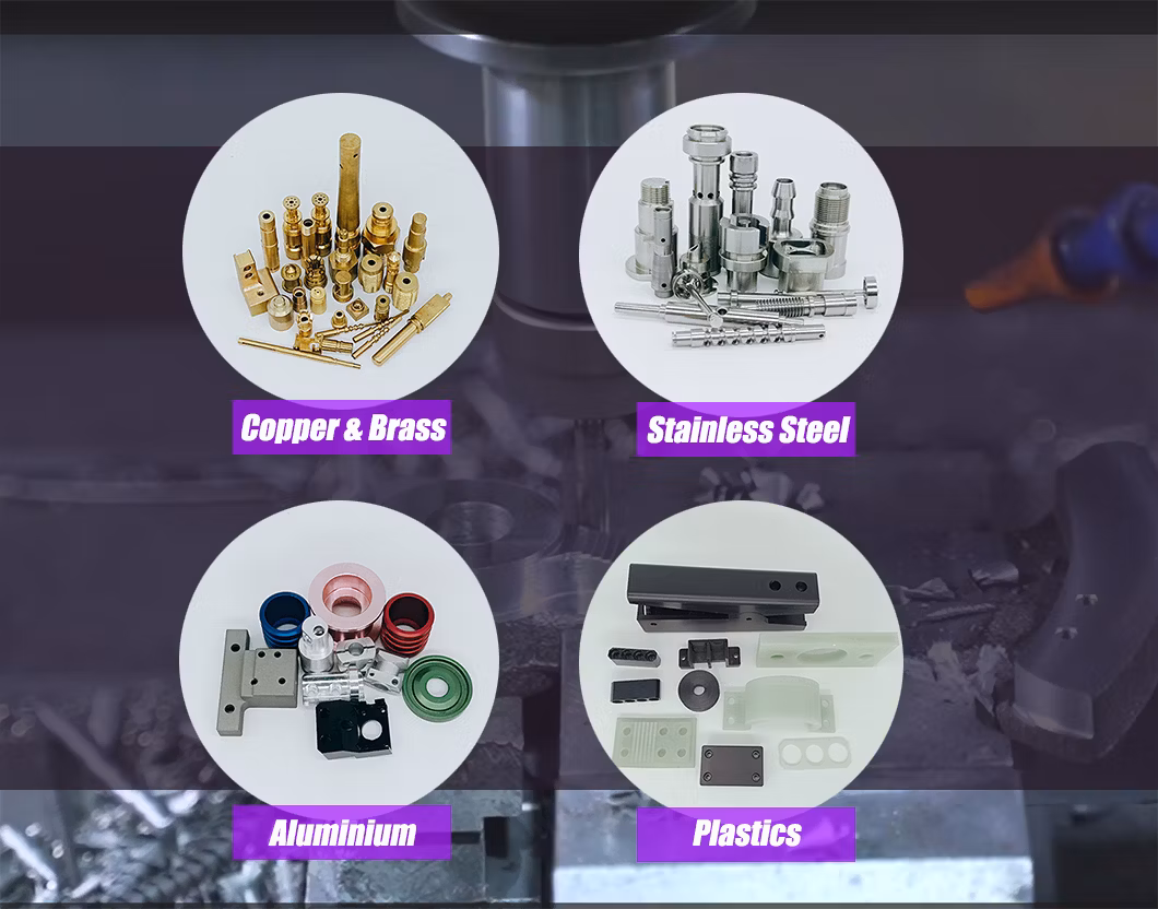 Custom OEM ODM Stainless Steel Brass Copper Aluminium Plastic CNC Precision Machining Parts