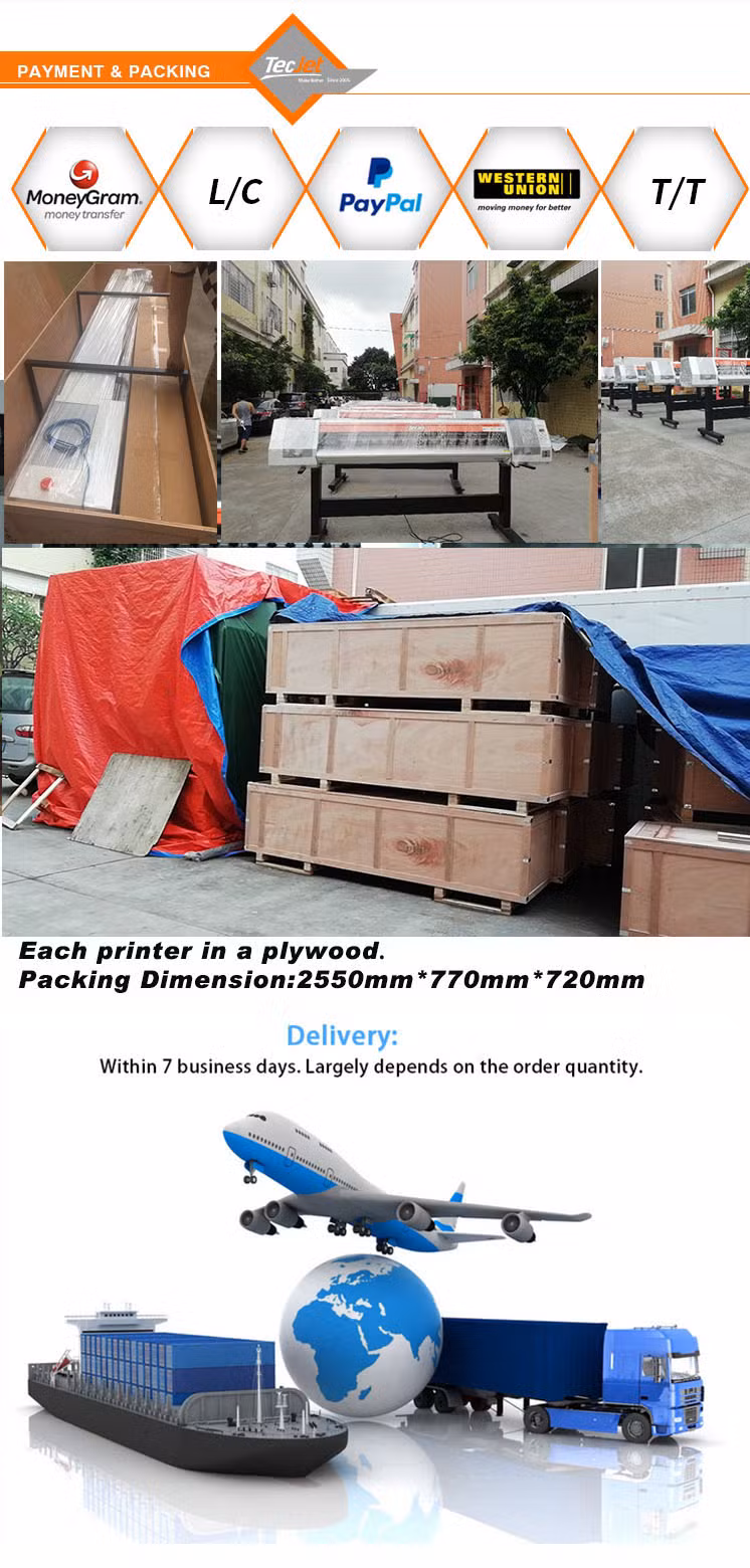 Tecjet S 1671 China Supplier PVC Card Printer Digital Nail Art Machine Eco Solvent Printer