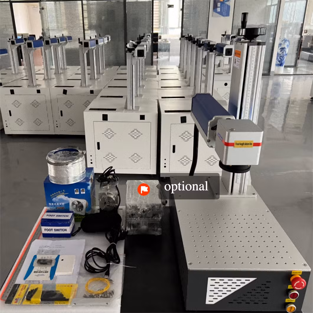 Multi-Functional All-in-One Integrated Mini Portable CNC Metal Plastic Fiber UV CO2 Laser Marking Printing Engraving Machine for Factory and Warehouse Use