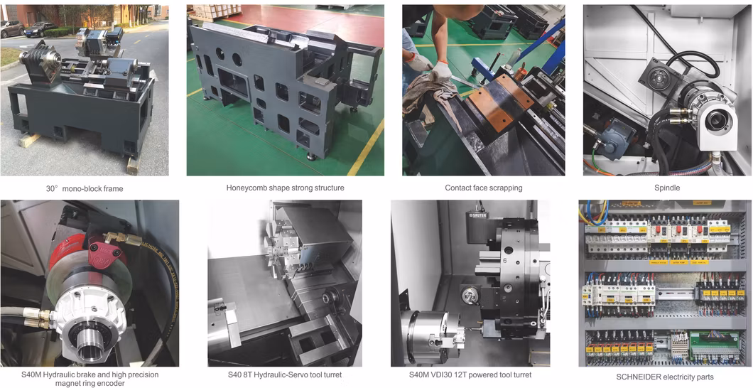 Chinese Small Precise Automatic Inclined CNC Turning Lathe for Sale (BL-S40/40M)