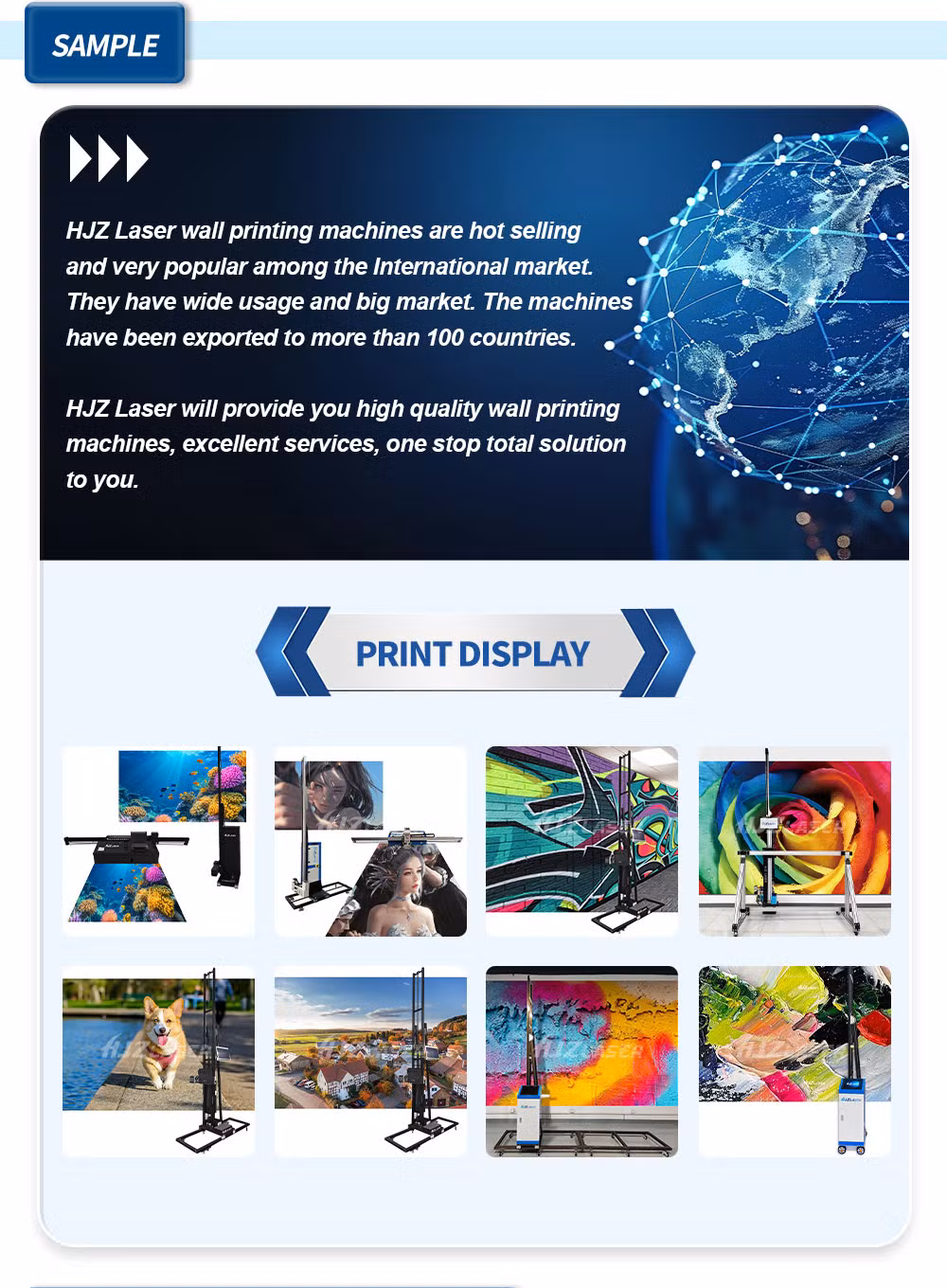 Dx10 Wall Printer 3D Direct to Wall Painting Factory Machine UV Cmyk Big Size Format Drawing