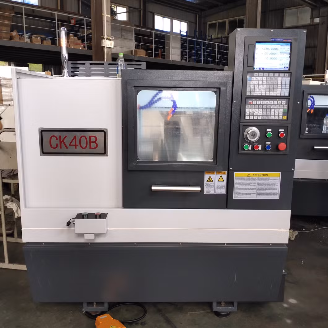 Automatic High Precision High Speed Linear Rail Flat Bed Gang Tools CNC Machine CNC Mini Metal Lathe