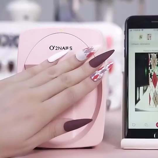 Portable 3D Intelligent Nail Printing Machine Nail Drawing Machine Automatic Nail Art Printer