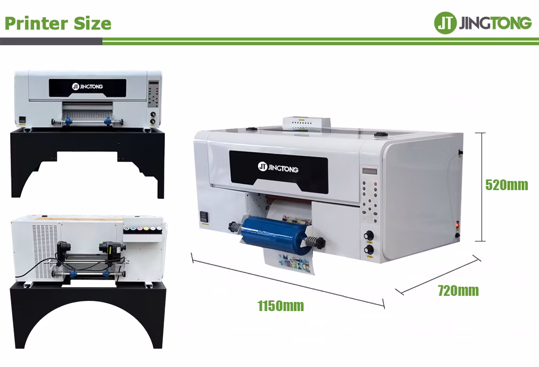 30cm A3 UV Dtf Printer 3D Metal Label Sticker UV Roll to Roll Printing Machine for Leather Plastic Bottle Pens