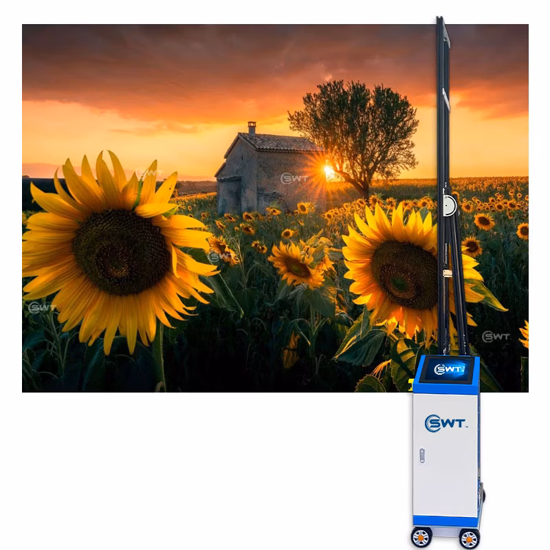 Spray Painter 3D Painting Machine Wall Printer Vertical Wall Inkjet Automatic Ground Floor Ground Graffiti School Wall Printing Machine