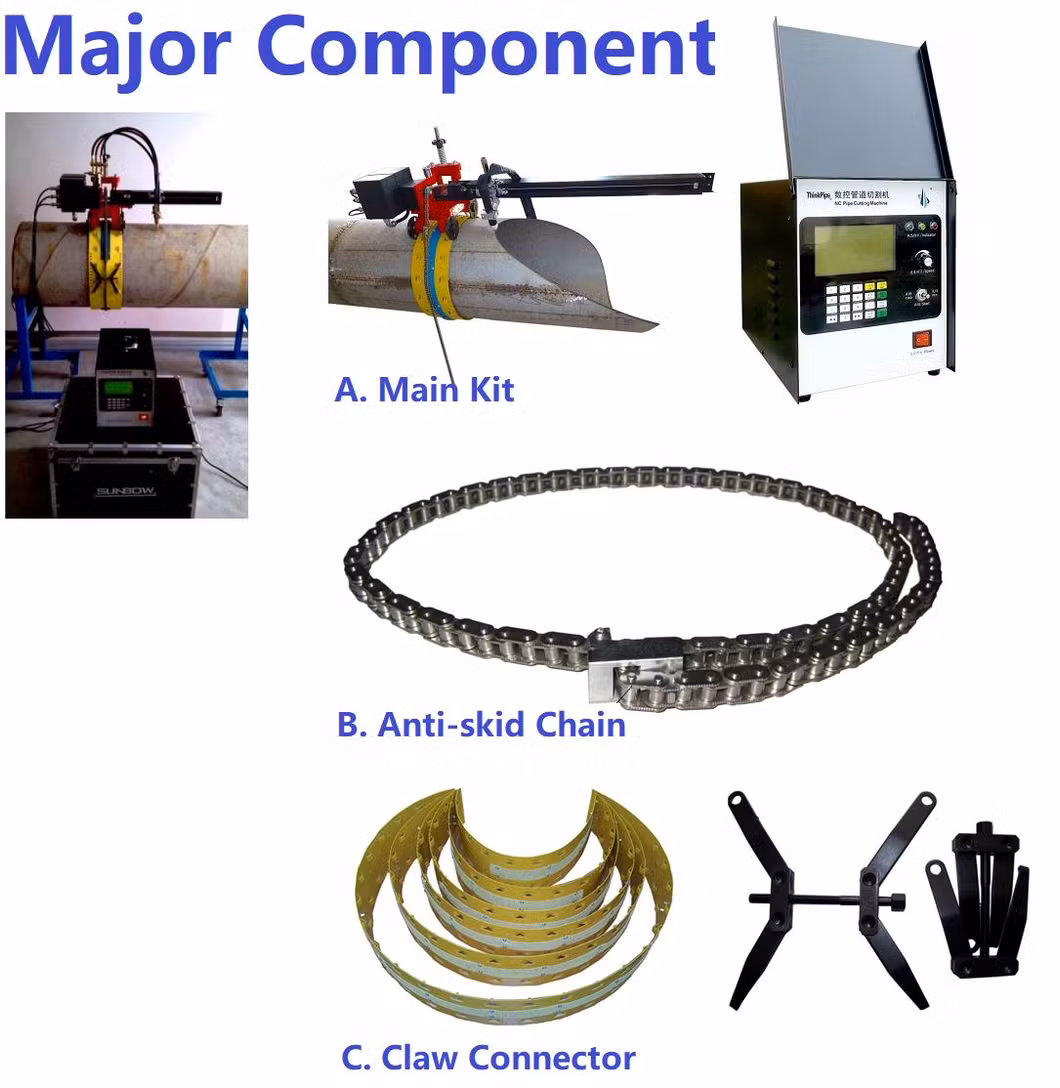 Flame and Plasma Cutting Machine CNC Pipeline Cutter for Pipe Construction Site