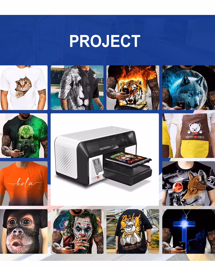 16 Years Printing Machine Manufacturers Wholesale 3D Tshirt Printing 8 Color DTG Printer with I3200 Print Head