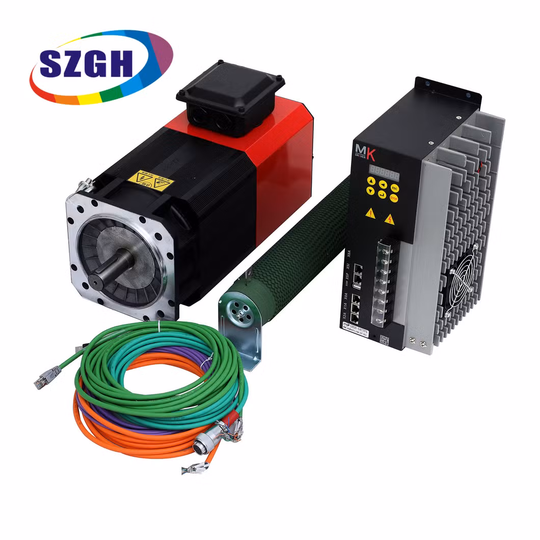 Safe & Reliable Products Szgh 7.5kw 48nm 8000rpm Spindle Servo Motor and Driver Kit for CNC Router Milling Machine