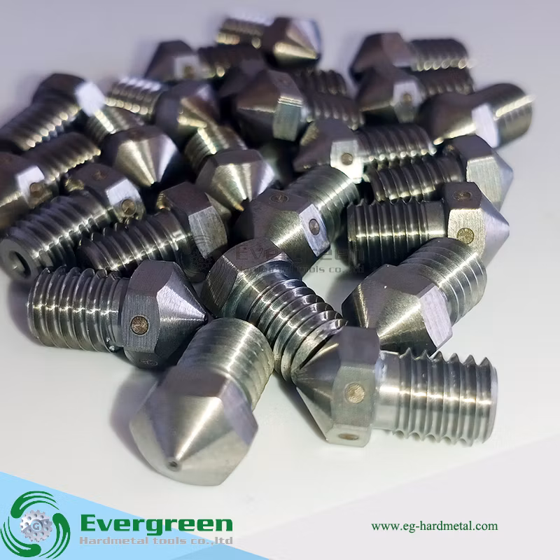 3D Printer Carbide Parts Tungsten Carbide Nozzle 0.2/0.3/0.4/0.5/0.6/0.8mm