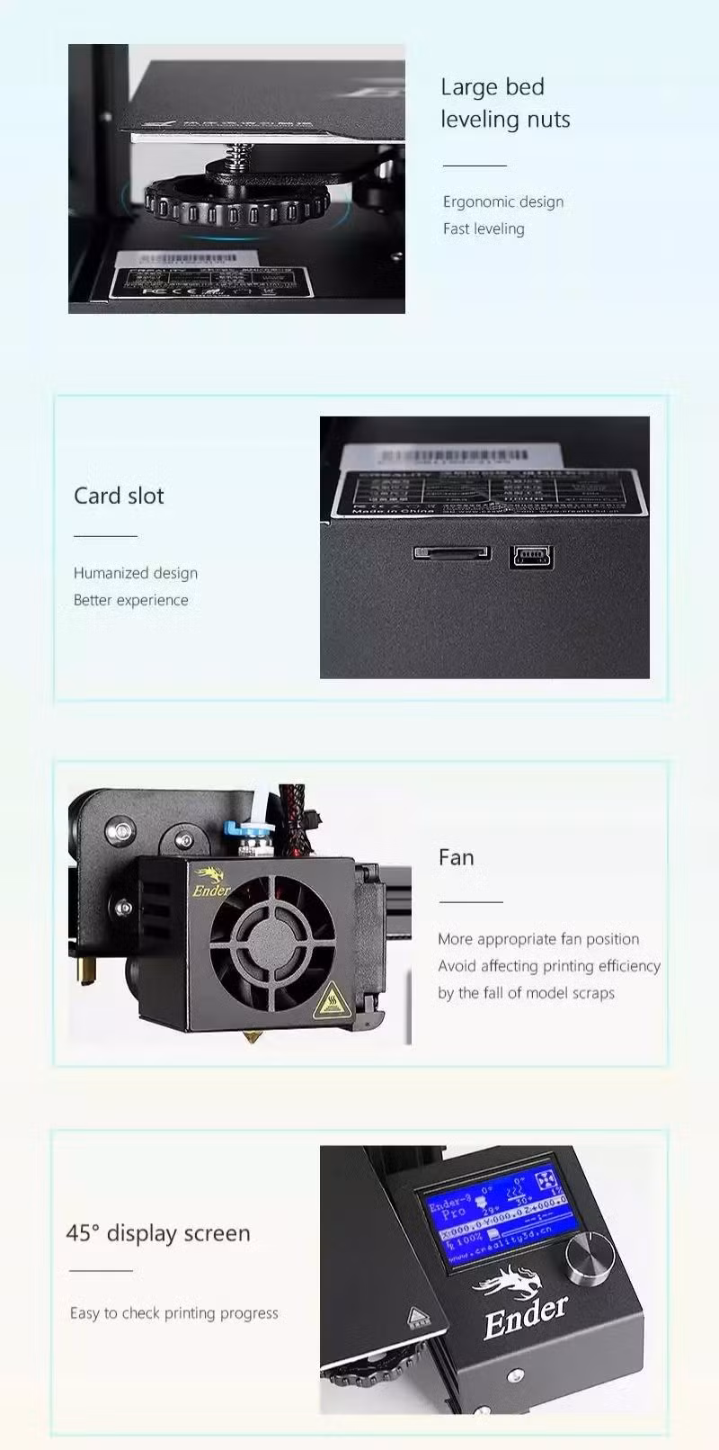 Ender-3 PRO Fdm Huge 3D Metal Machine Printer