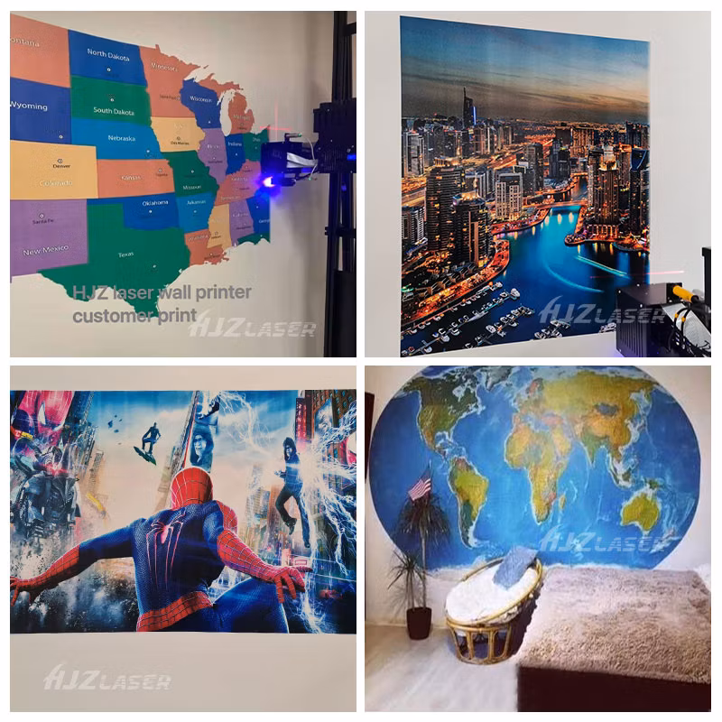 3D Effect Vertical UV Ink Wall/Glass/Ceramic/Metal Art Direct Inkjet Printers Painters Spraying Cmyk+W Wall Printing Painting Machines with Cheap Price