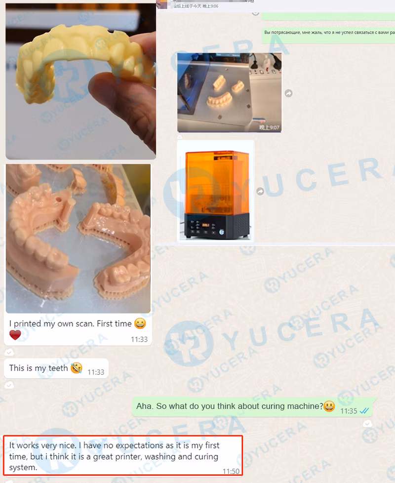 The Yucera Uw-01 Dental 3D Printer Wash and Cure Machine