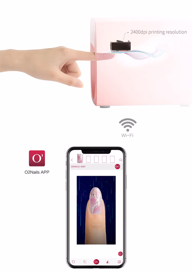 O2nails V11 Nail Printer 2022 Hot Sell Portable Nails Printer 3D Digital Art Machine Price Printer