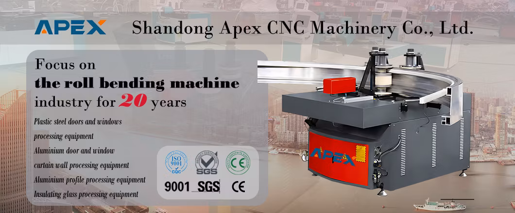 2024 Automatic 3 4 Axis CNC Aluminum Profile Alloy Broken Bridge Aluminum Doors and Windows 40t 30t 25t 20t Roller Rolling Bending Machine
