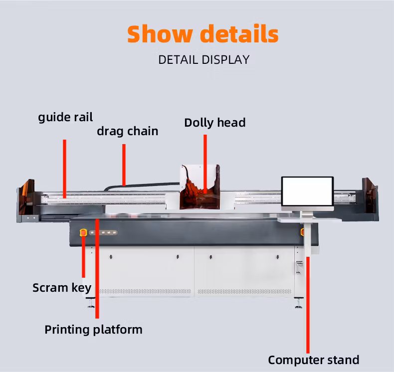 Vigojet Manufacturer Large Format 2513 LED 3D I3200 Rotary Ceramic Metal Wood Glass Acrylic Varnish UV Inkjet Flatbed Printer Machine