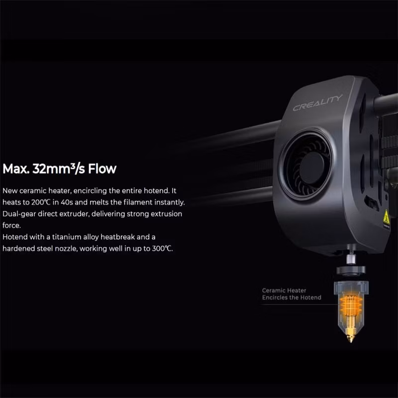 Creality- K1 Max 3D Printer with Smart Ai Function 600mm/S Printing Speed, Large Build Volume Auto Leveling Dual-Gear Extruder