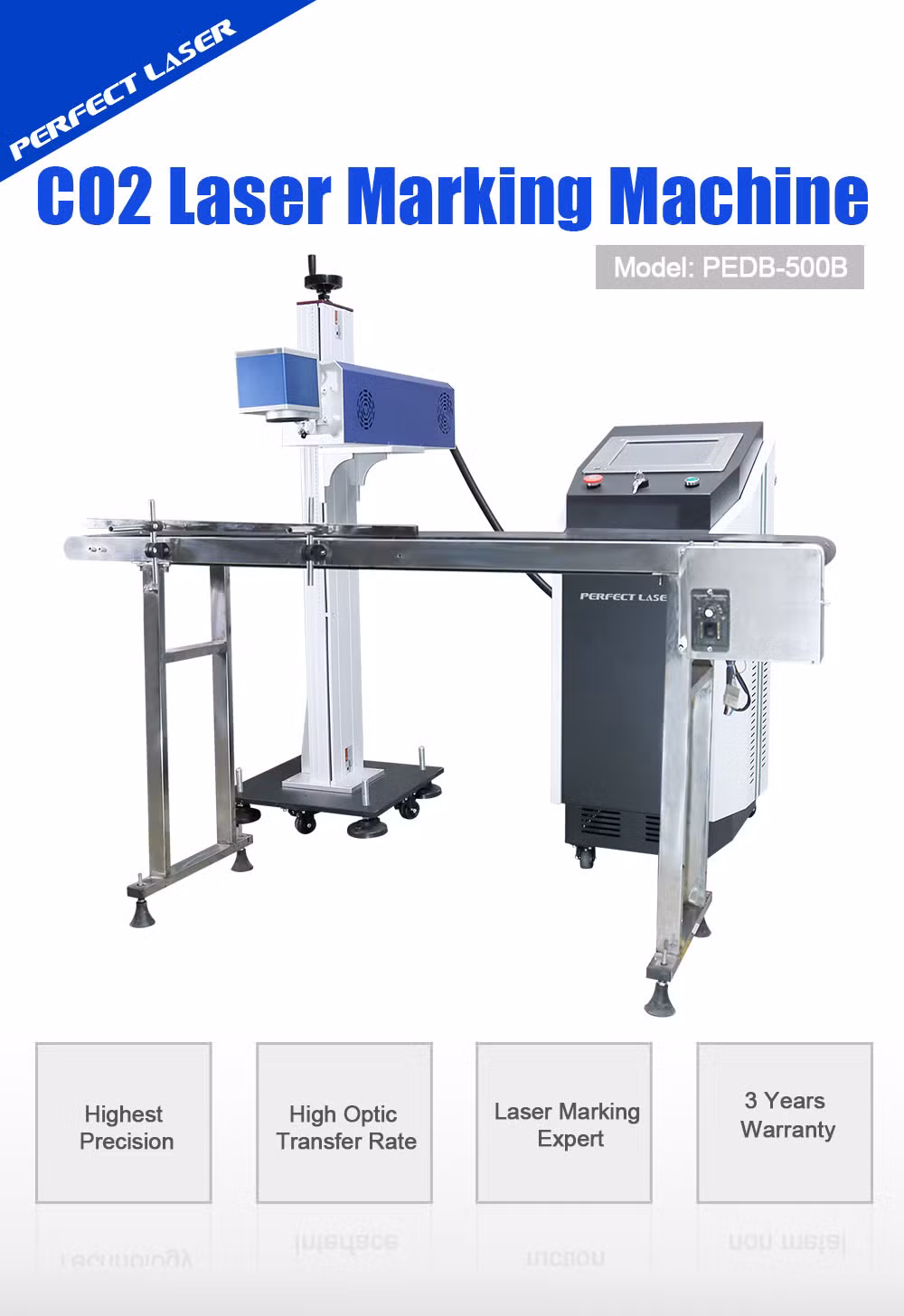 30W CO2 Laser Marking Machine Engraving Qr Code /Wood/ Plastic/Glass Sale