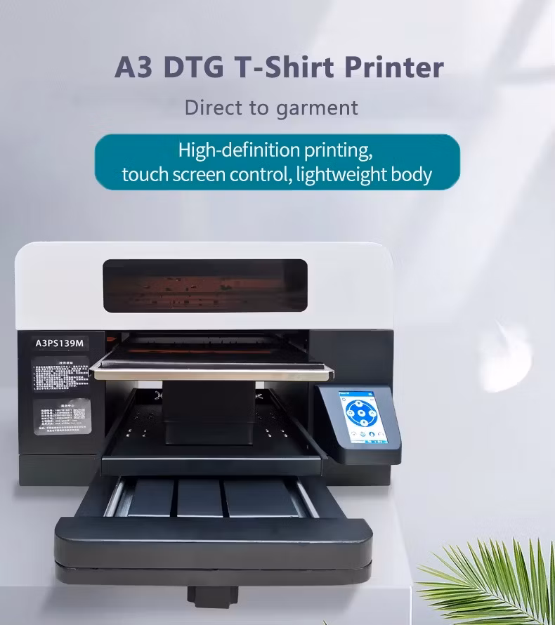 3D All Printing One Industrial Shirt T T-Shirt High Inkjet A1 Printers 30cm in Free Shipping DTG Dtf Printer