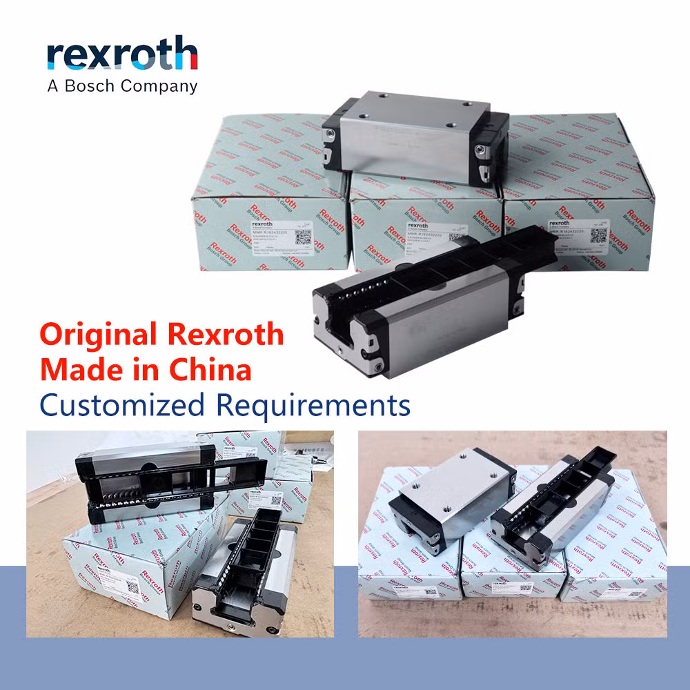R162432220 R1624 322 20 Rexroth Germany Guid Rail Linear 3D Tables CNC Bearing Slide Block Bearings Roller Kit Machining Set Runner