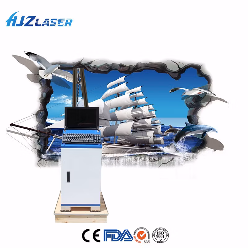 3D Vertical Wall Printer Wall Pen Machine for Woo Glass Leather Metal